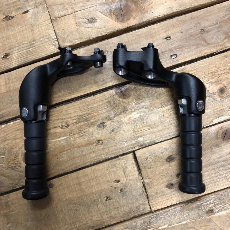 Indian Scout / Super Scout pillion footpegs with mounts